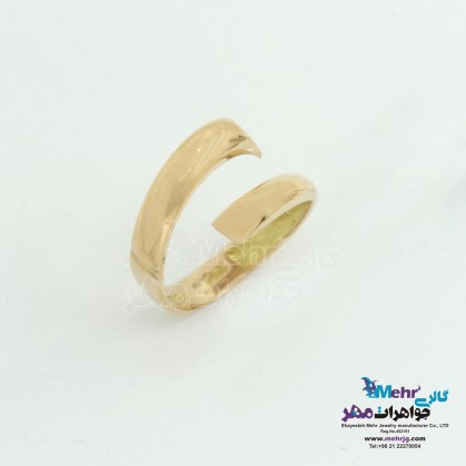 Gold Ring - Parallel Lines Design-MR0627